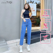 [DEAL SỐC 59K - NHẬP SVC269 GIẢM 10% CHO ĐƠN HÀNG 150K] Quần Baggy Jean Nữ Lưng Cao Tôn Dáng  TiQi Jeans B1-192